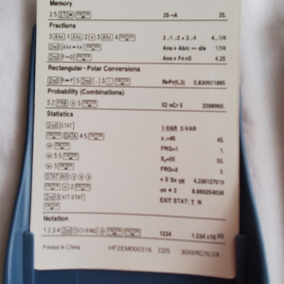 Texas Instruments TI-30X IIS 2-Line Scientific Calculator - Picture 4 of 6